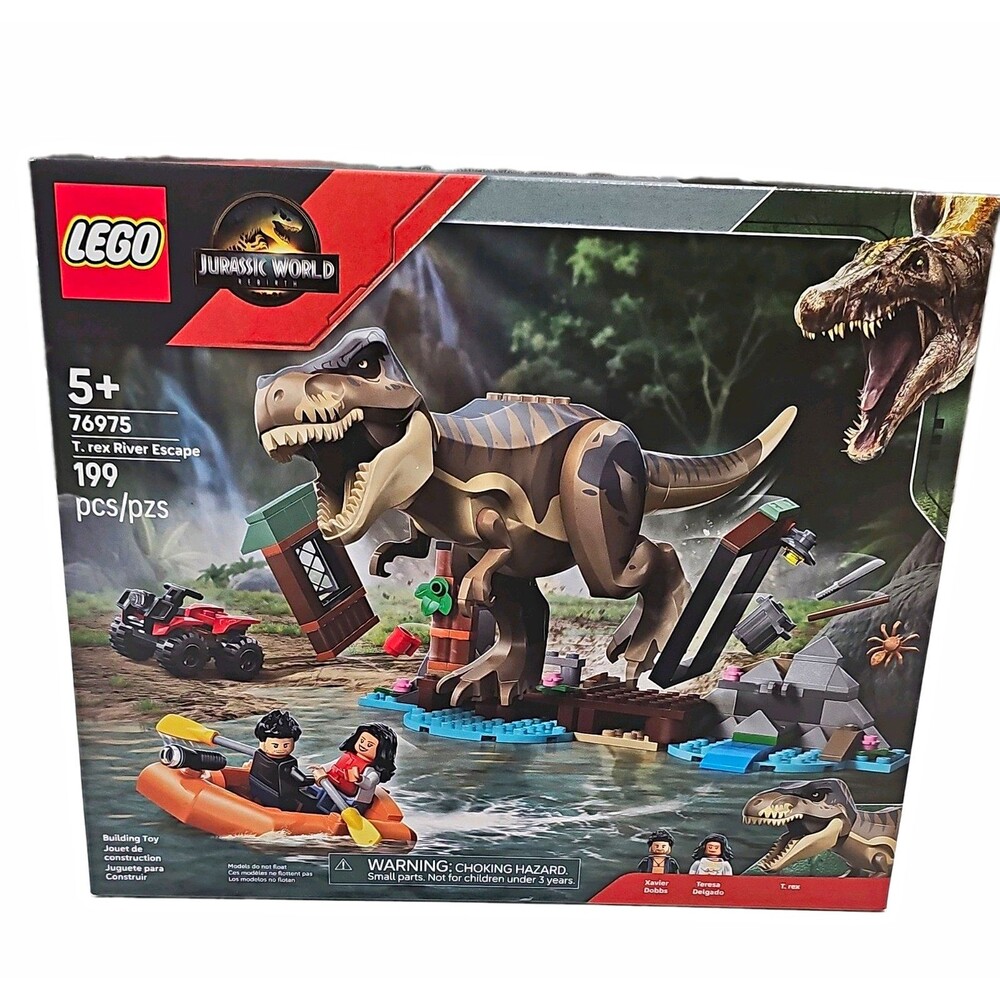 LEGO Jurassic World Rebirth 76975 T. rex River Escape App-Enabled 199 pcs